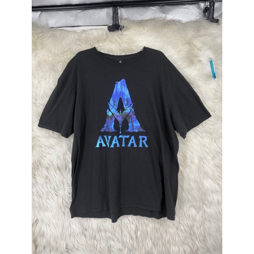 Avatar Graphic T-Shirt 3XL Black Movie Logo Tee 100% Cotton